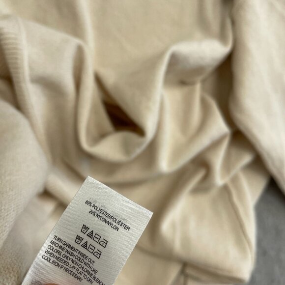 NWOT Lucky Brand Women's XL Cream V-Neck Sweater Relaxed Fit Soft Knit - Picture 7 of 10